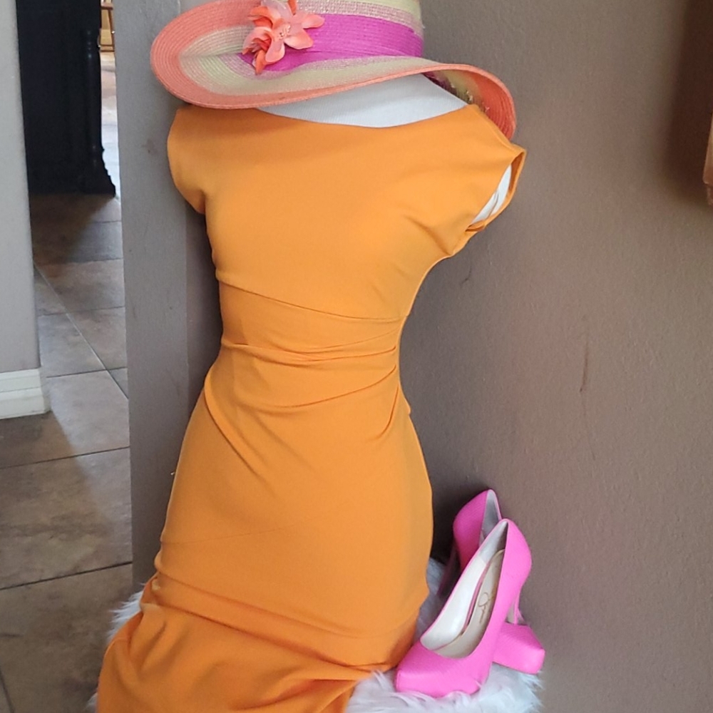 DVF Orange Dress